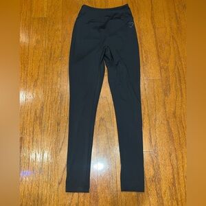 NEW Gymshark Power Leggings Scrunched Bum Lift Training Black Small High Waist